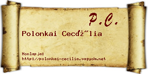 Polonkai Cecília névjegykártya